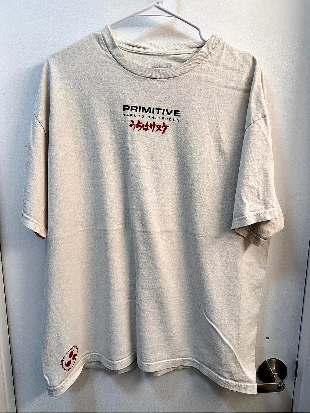Primitive x Naruto Shippuden Sasuke Blade White T-Shirt Graphic Tee